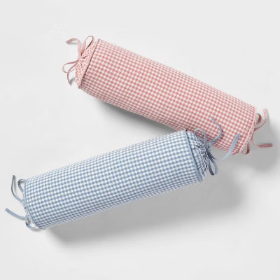 Woven Gingham Bolster Throw Pillow - Threshold™ | Target