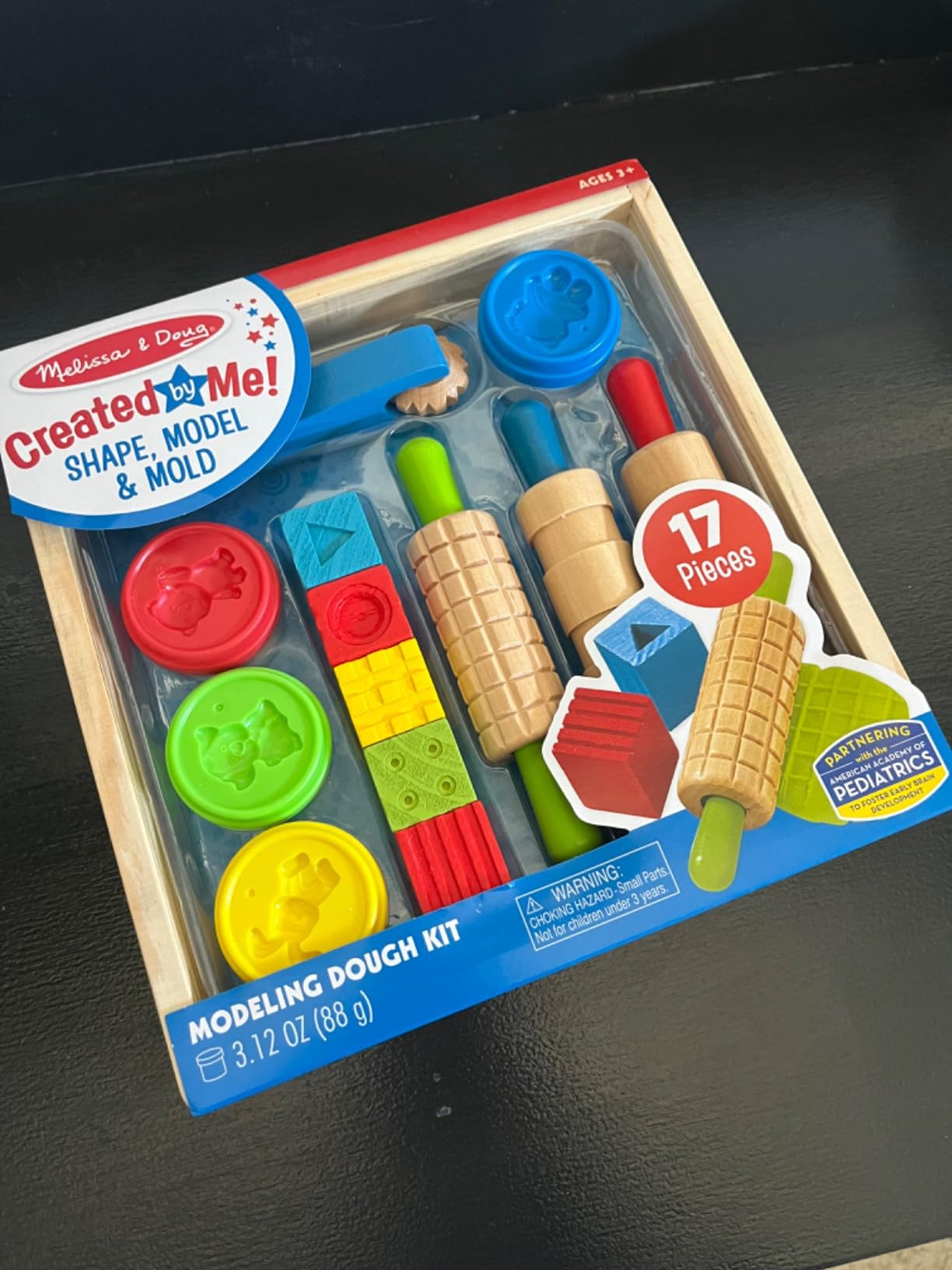 Melissa & Doug Shape, Model, and Mold Clay Activity Set - 4 Tubs of Modeling Dough and Tools | Amazon (US)