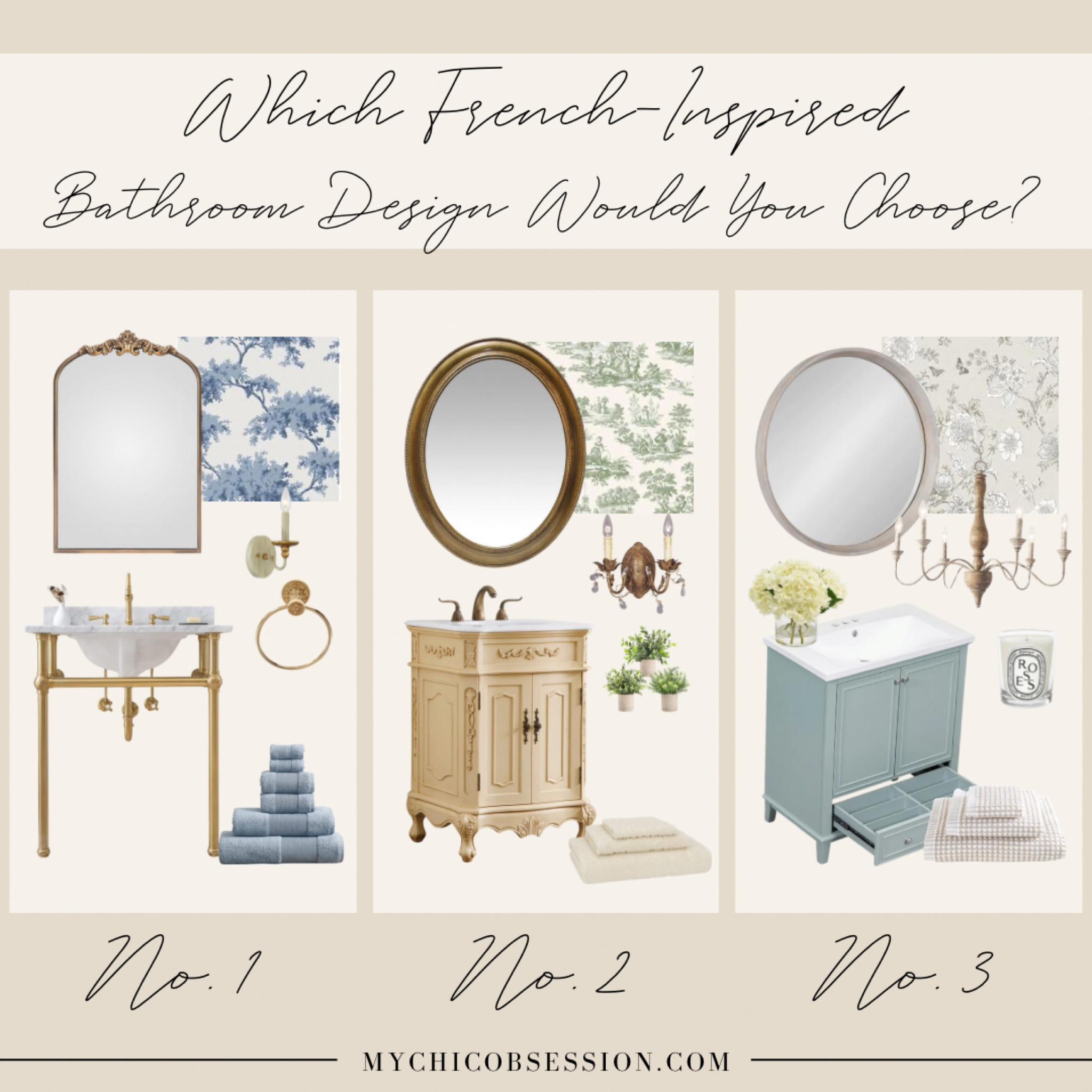 Does your weekend include any home improvement projects? If not, maybe you’re dreaming about future renovations and design plans! Or fellow French-inspired design lovers - which bathroom would you choose?

#LTKHome