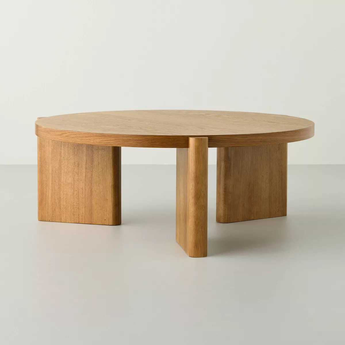 Wood Round Coffee Table Natural - Hearth & Hand™ with Magnolia | Target