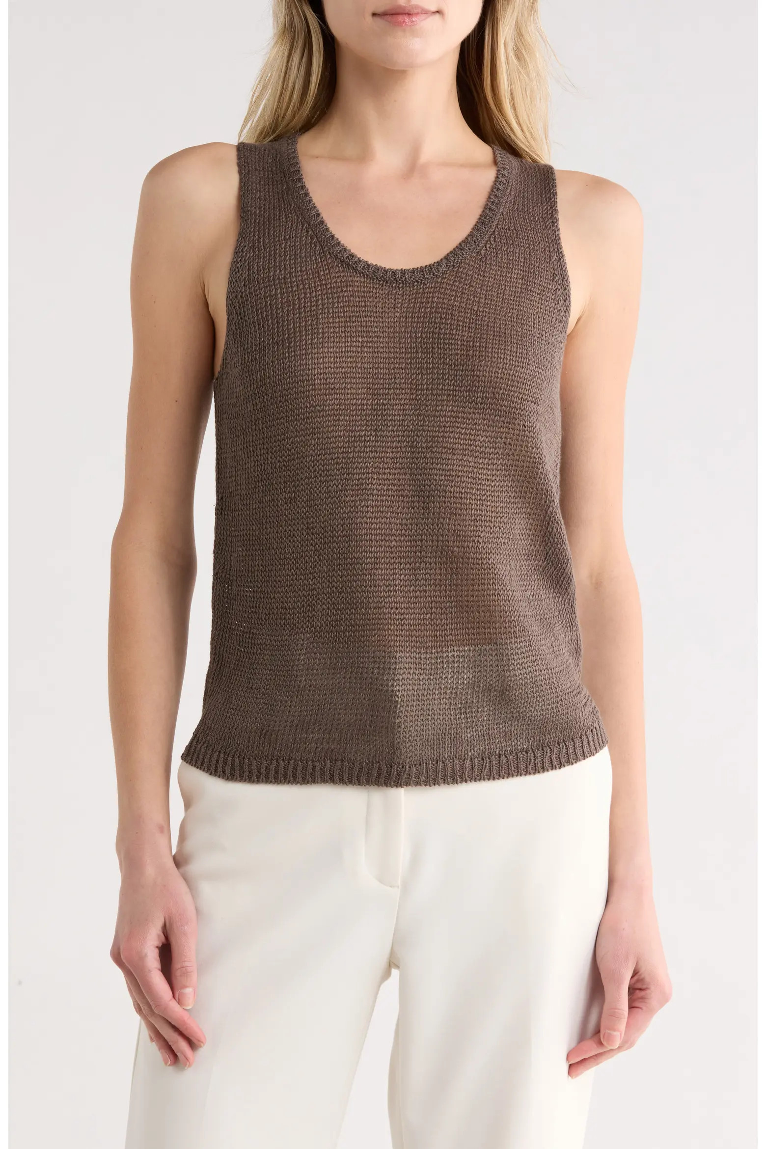 Beachy Linen Open Stitch Tank (Women) | Nordstromrack | Nordstrom Rack