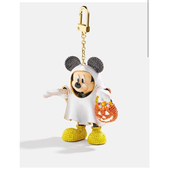 Baublebar Disney Mickey mouse holiday ghost Halloween bag charm/keychain glow | Poshmark