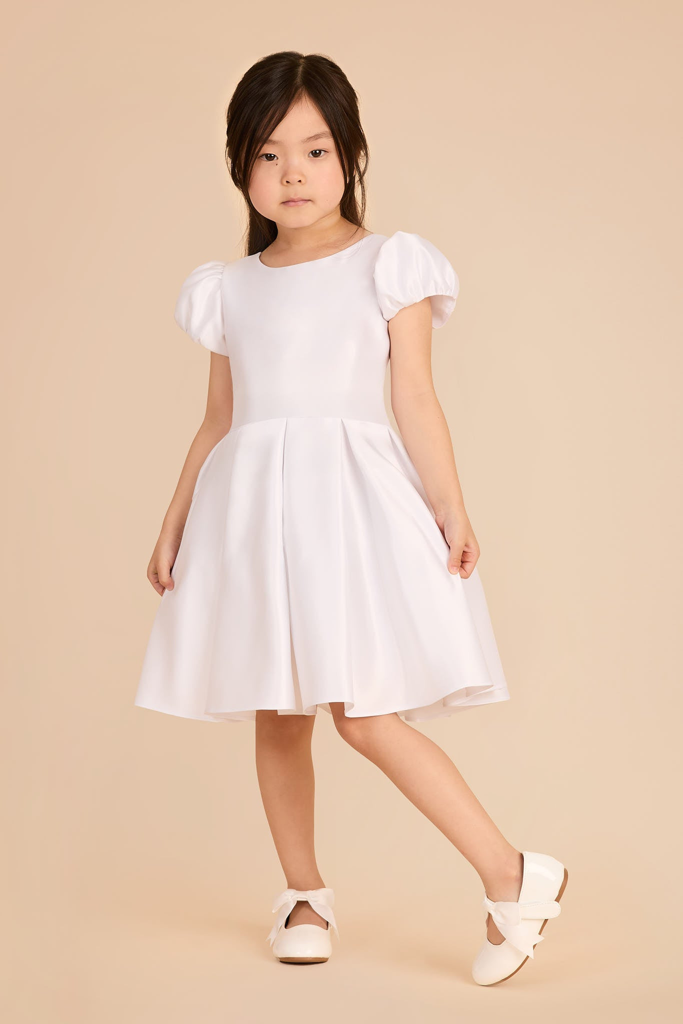 Peony Flower Girl Dress - White | Birdy Grey | Birdy Grey