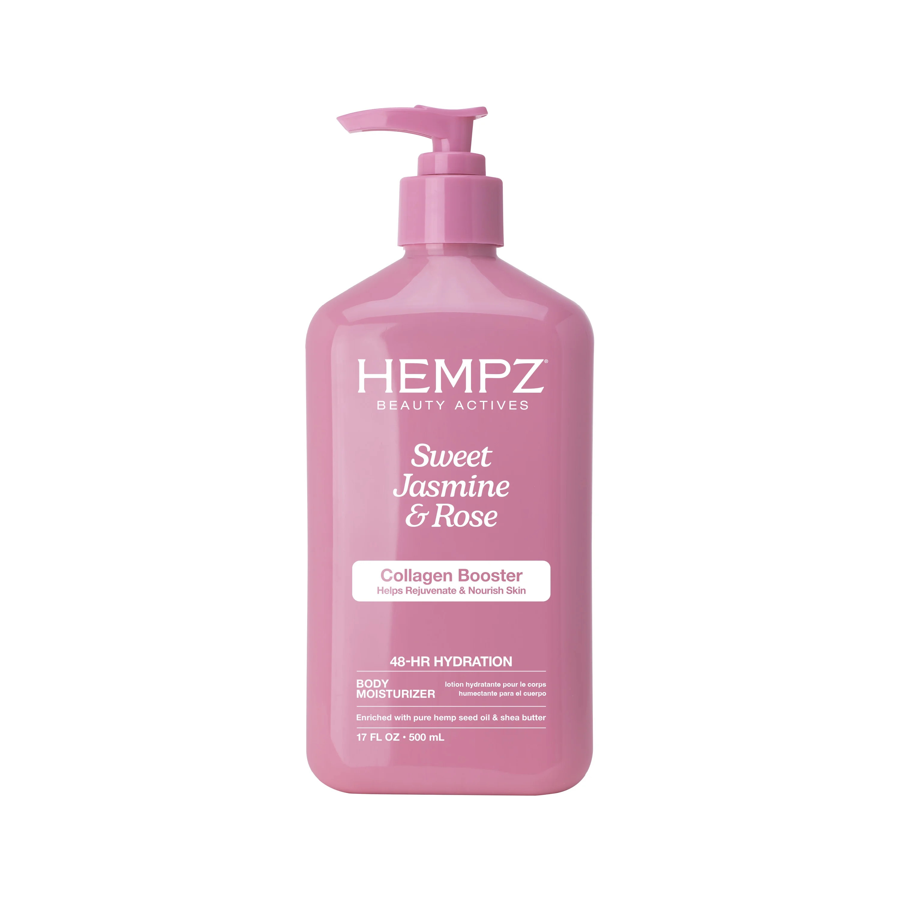 Hempz Smoothing Herbal Body Lotion with Collagen Booster, Sweet Jasmine & Rose, 17 fl oz | Walmart (US)