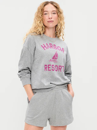Oversized Graphic Sweatshirt | Old Navy (US)