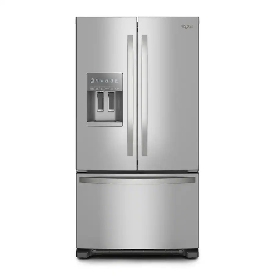 Whirlpool - 24.7 Cu. Ft. French Door Refrigerator with Elevated Deli Drawer - Stainless Steel | Best Buy U.S.