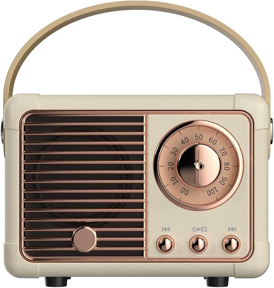 Amazon.com: Dosmix Retro Bluetooth Speaker, Vintage Decor, Portable Wireless Bluetooth Speaker, C... | Amazon (US)