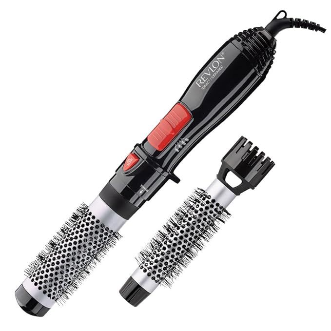 Revlon Ceramic Hot Air Brush Kit with 1 Inch And 1-1/2 Inch Brush Attachments | Amazon (US)