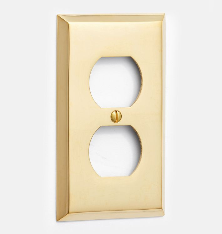 Lewis Single Duplex Outlet Switchplate | Rejuvenation
