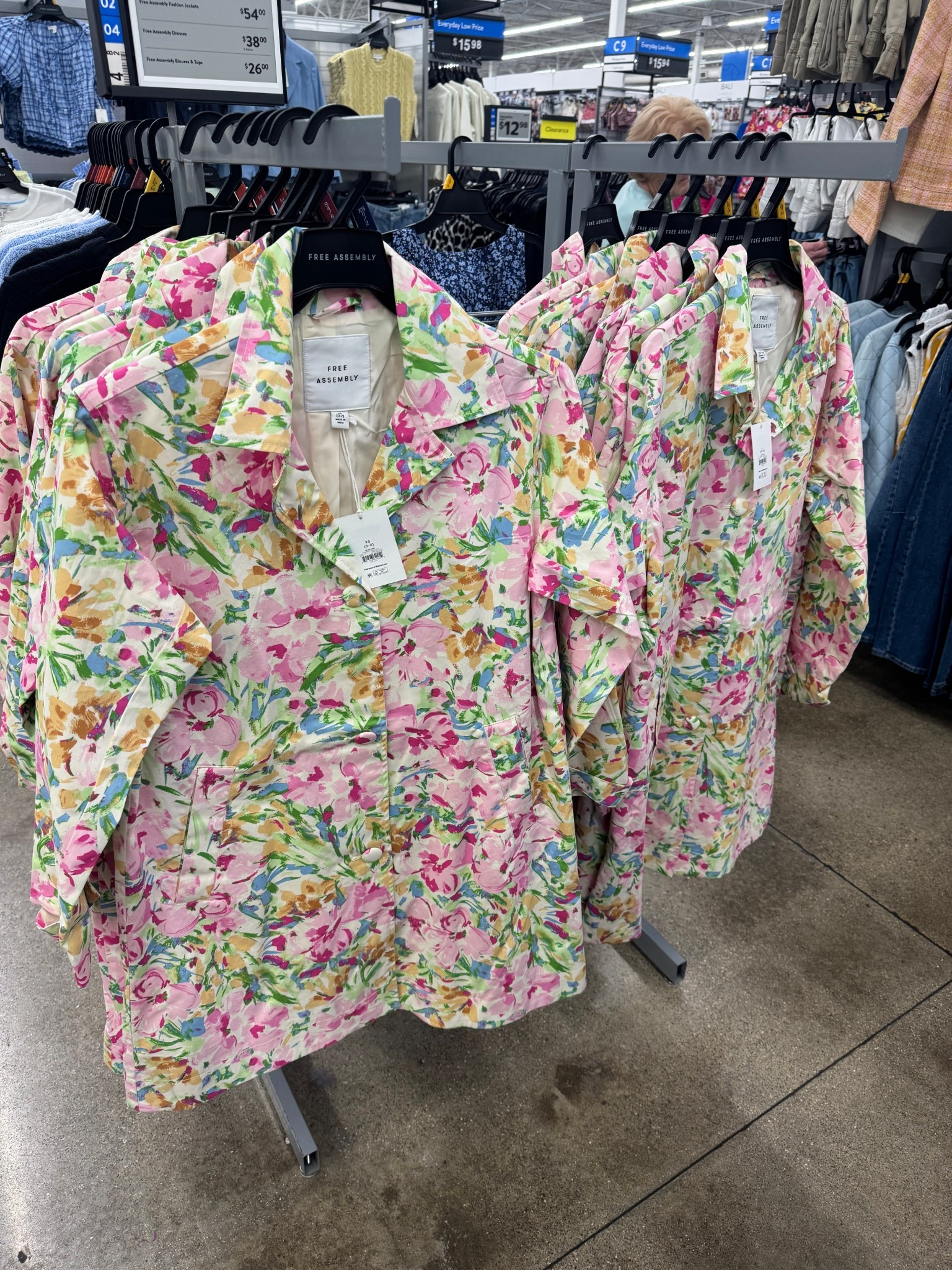 Walmart Free Assembly Women's and Women's Plus Floral Car Coat with Long Sleeves, Sizes XS-4X

#LTKOver40 #LTKMothersDay #LTKTravel