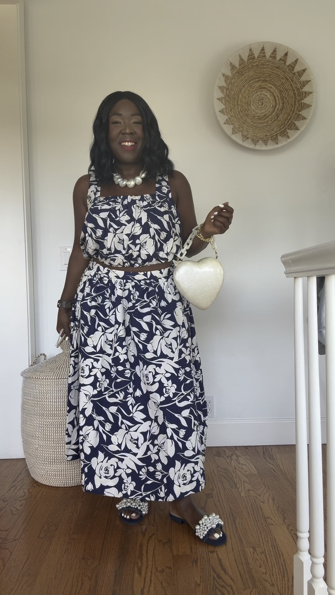 I will always LOVE a good matching set!! Styled this Target skirt set with pearl embellished sandals, pearl necklace, acrylic heart bag and cute scalloped sunnies!!

#LTKPetite #LTKStyleTip #LTKMidsize