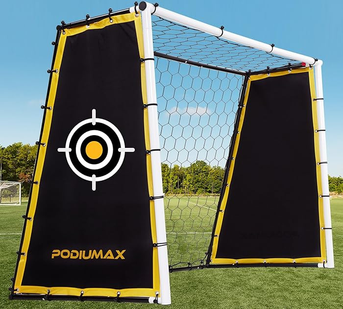 PodiuMax 4 in 1 Soccer Goal & Rebounder, 7x5ft Rebound Net with Upgrade Frame, Steel Ground Pass ... | Amazon (US)