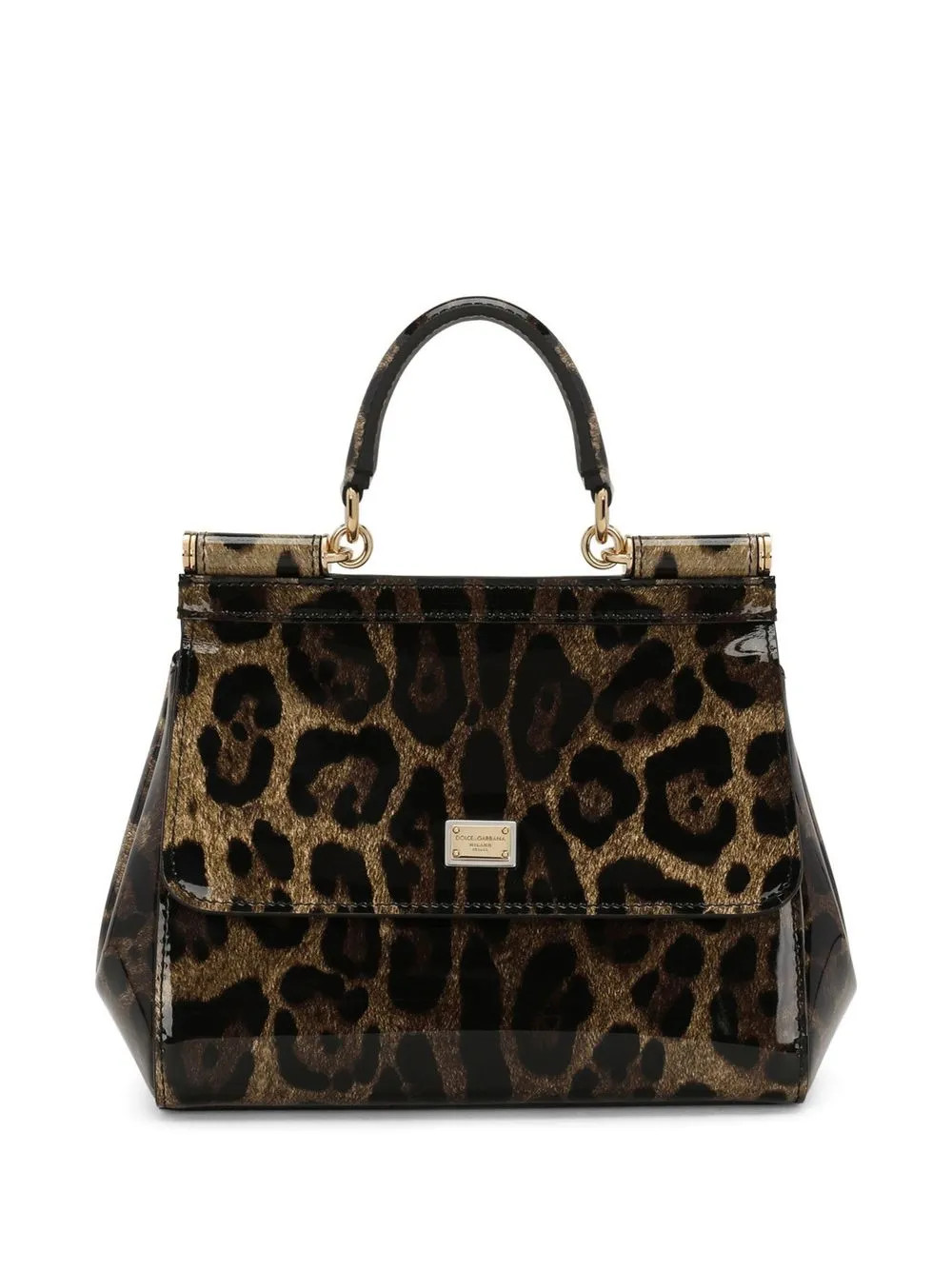 Dolce & Gabbana KIM DOLCE&GABBANA Medium Sicily top-handle Bag | Brown | FARFETCH UK | Farfetch Global