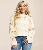 Diamond Cropped Sweater | Buckle