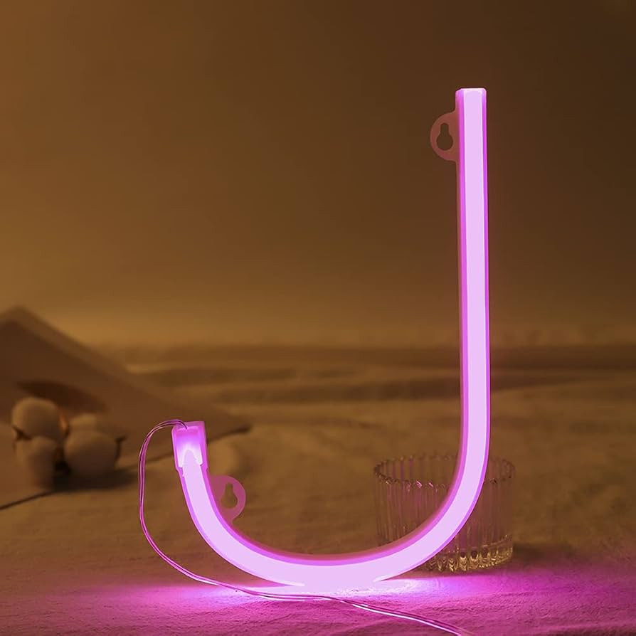 Light Up LED Neon Letters Sign Wall Decorative Neon Lights Warm White Pink Blue Alphabet Marquee ... | Amazon (US)