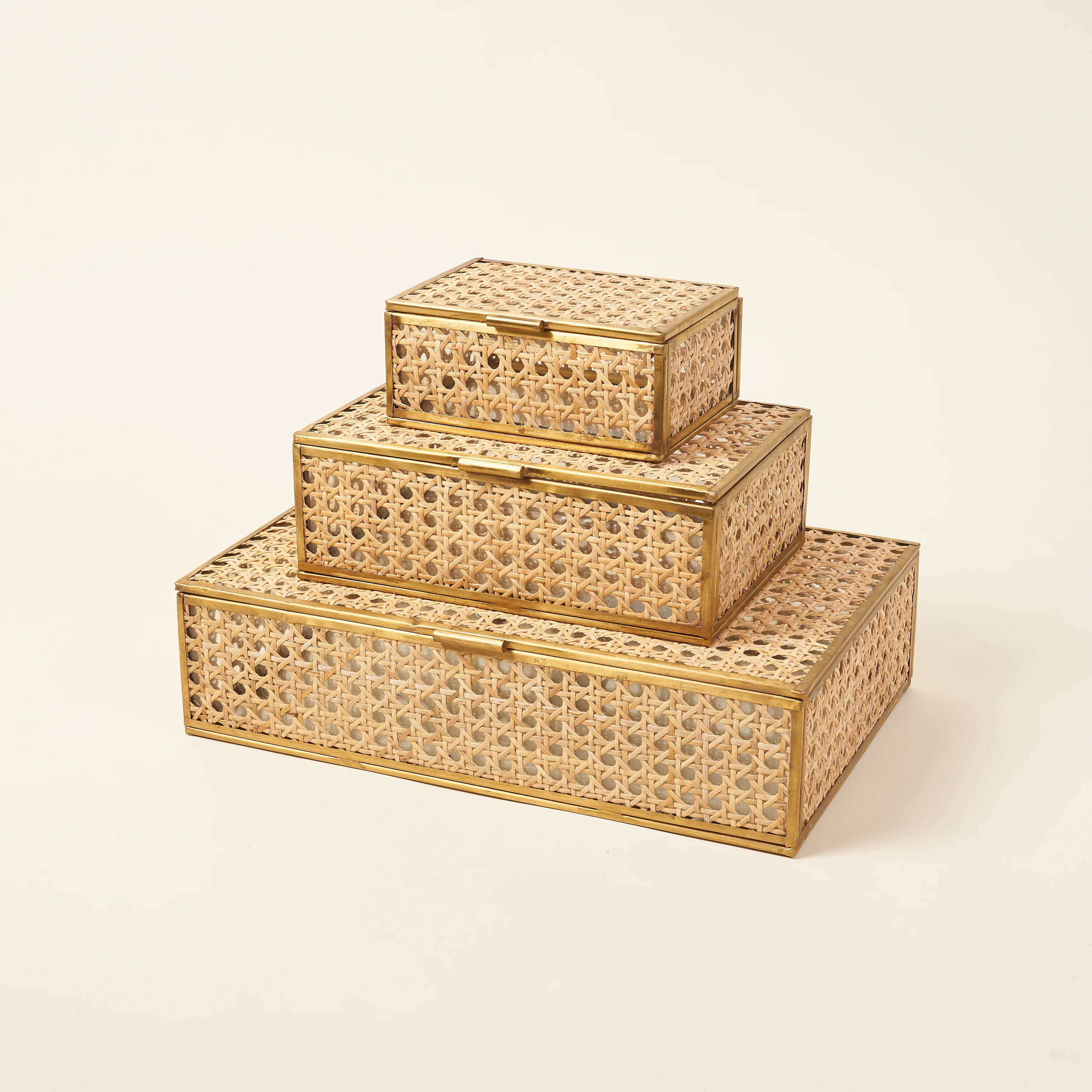 Natural Cane Wicker Decor Box | Kate Marker Home