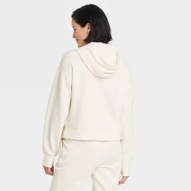 Women's Textured Cropped Hoodie - All in Motion™ | Target