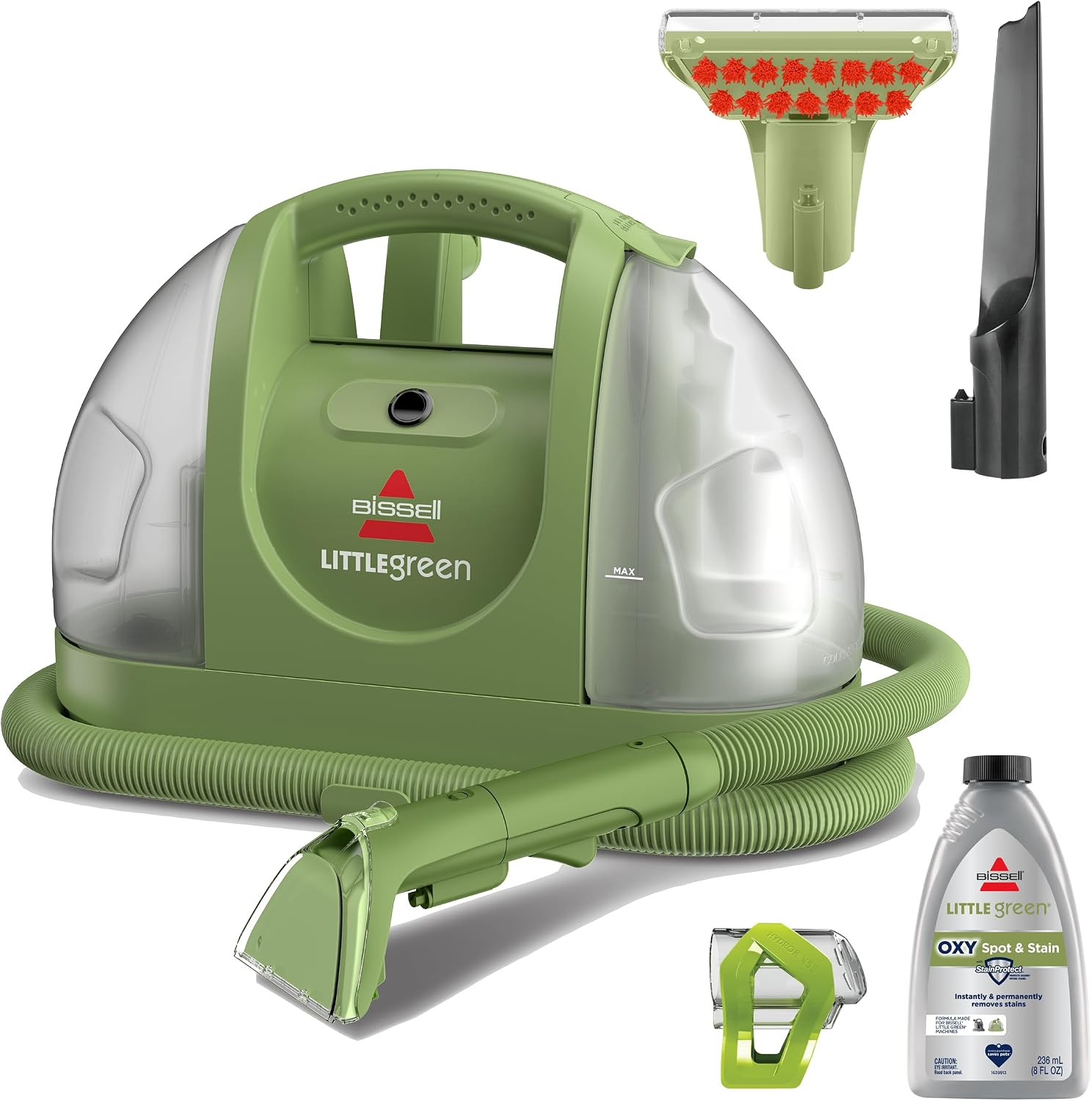 BISSELL Little Green Multi-Purpose Portable Carpet and Upholstery Cleaner, Car and Auto Detailer, with Exclusive Specialty Tools, Green, 1400B | Amazon (US)