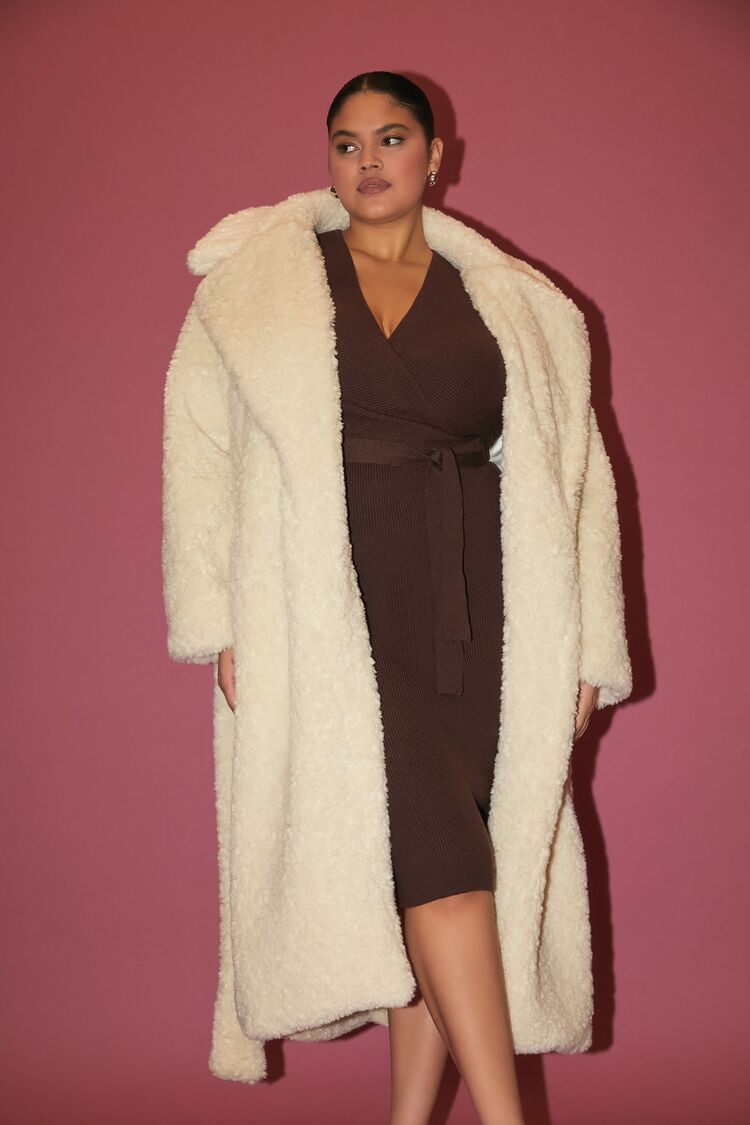 Plus Size Faux Shearling Coat | Forever 21
