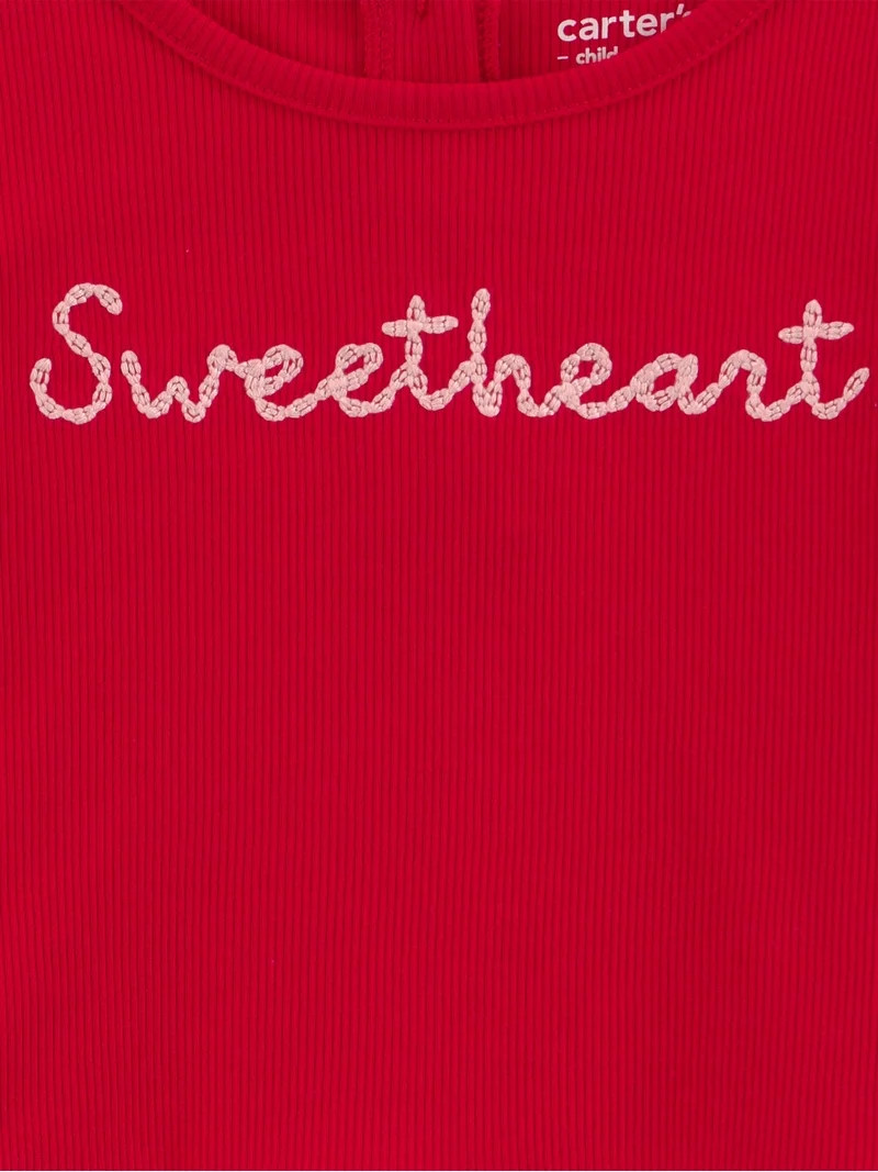 Carter's Child of Mine Baby and Toddler Girl Valentine's Outfit Set, Sizes 12M-5T | Walmart (US)