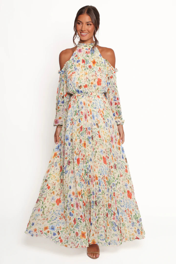 Hilary Pleated Maxi Dress - Garden Floral | Petal & Pup (US)