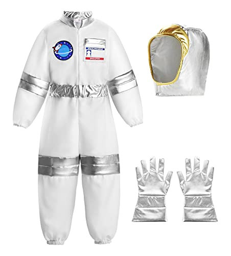 ReliBeauty Boys Astronaut Costume Kids Space Jumpsuit,140 | Amazon (US)
