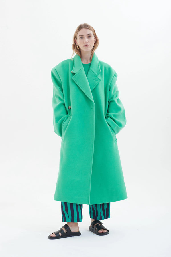 Adeline Coat in Green | Reliquia Collective & Blanca