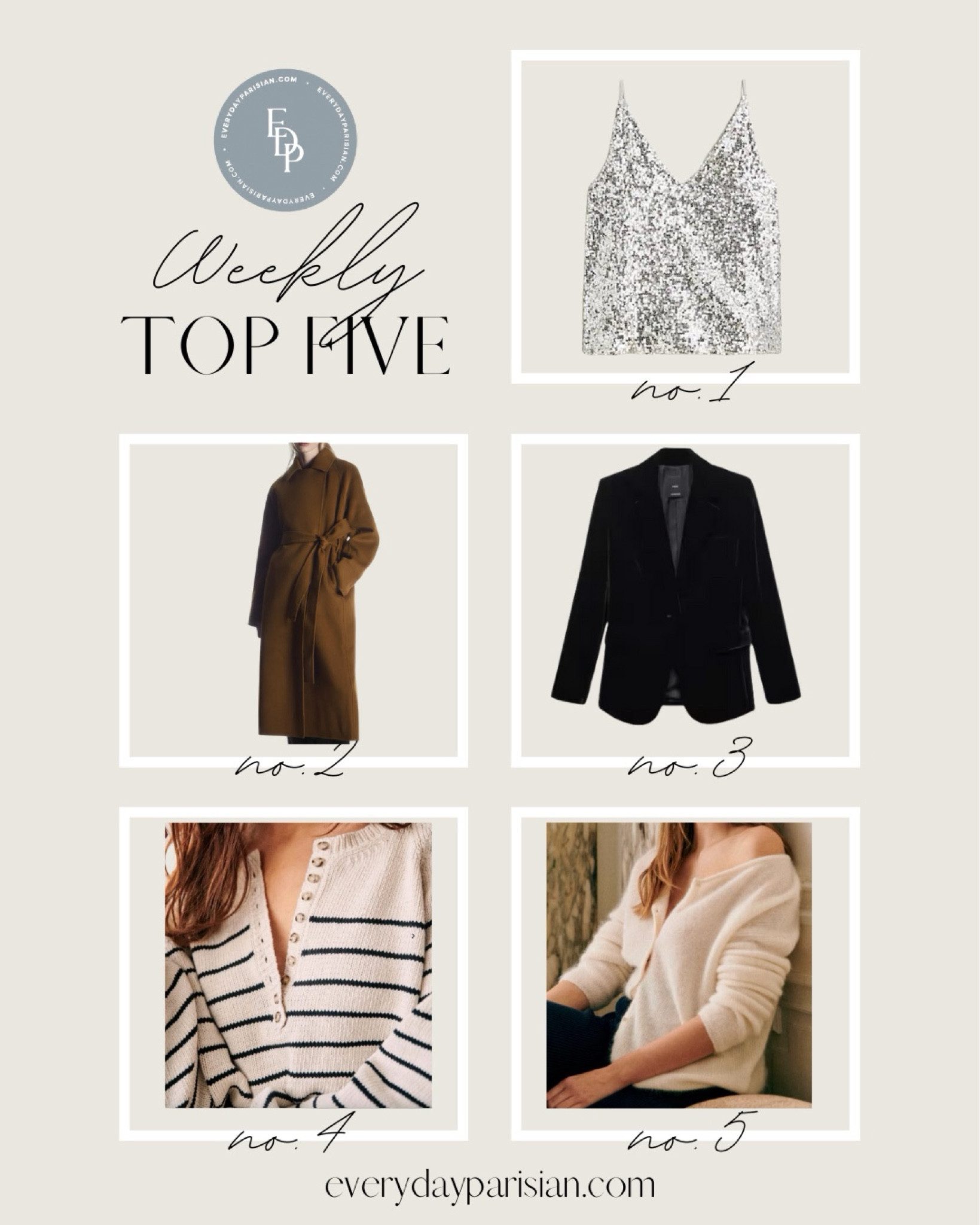 This week’s best sellers include sparkles and holiday attire along with two great Sézane pieces. 

#LTKover40 #LTKHoliday #LTKSeasonal