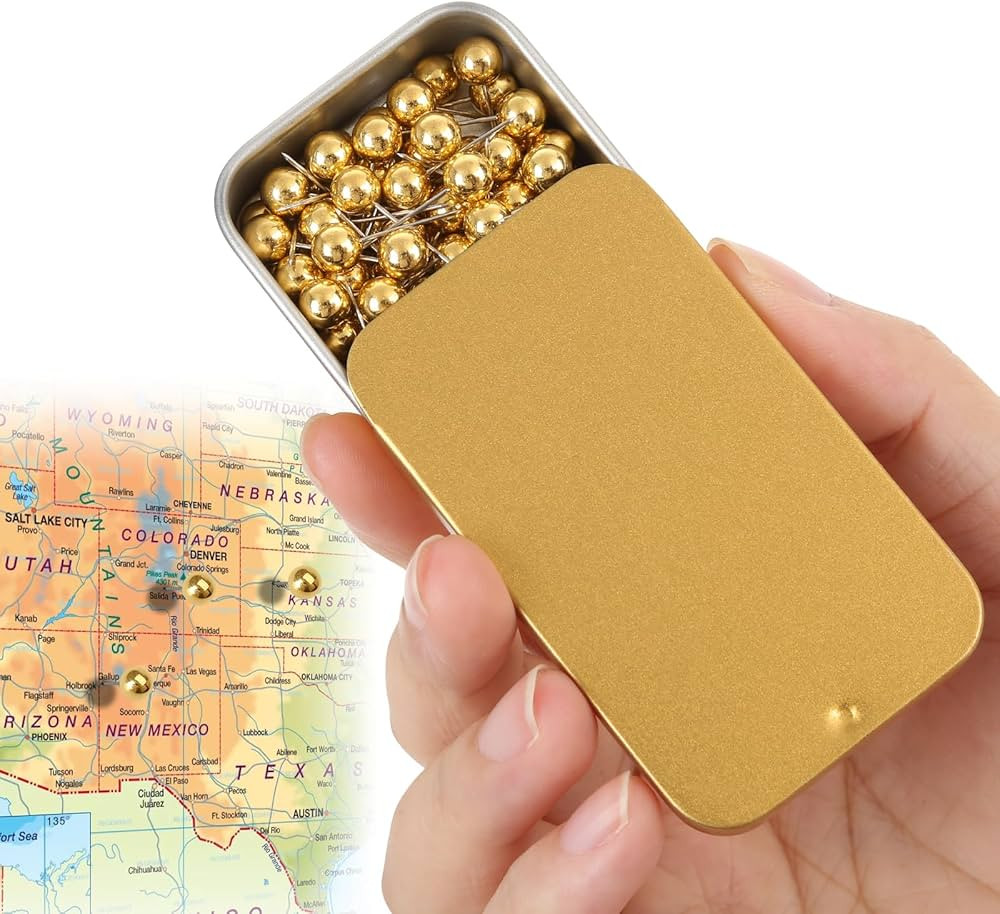 Golden Push pins for Home Office Bulletin Boards and corkboards (Golden) | Amazon (US)