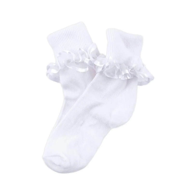 Frilly Lace White Socks | Classic Whimsy