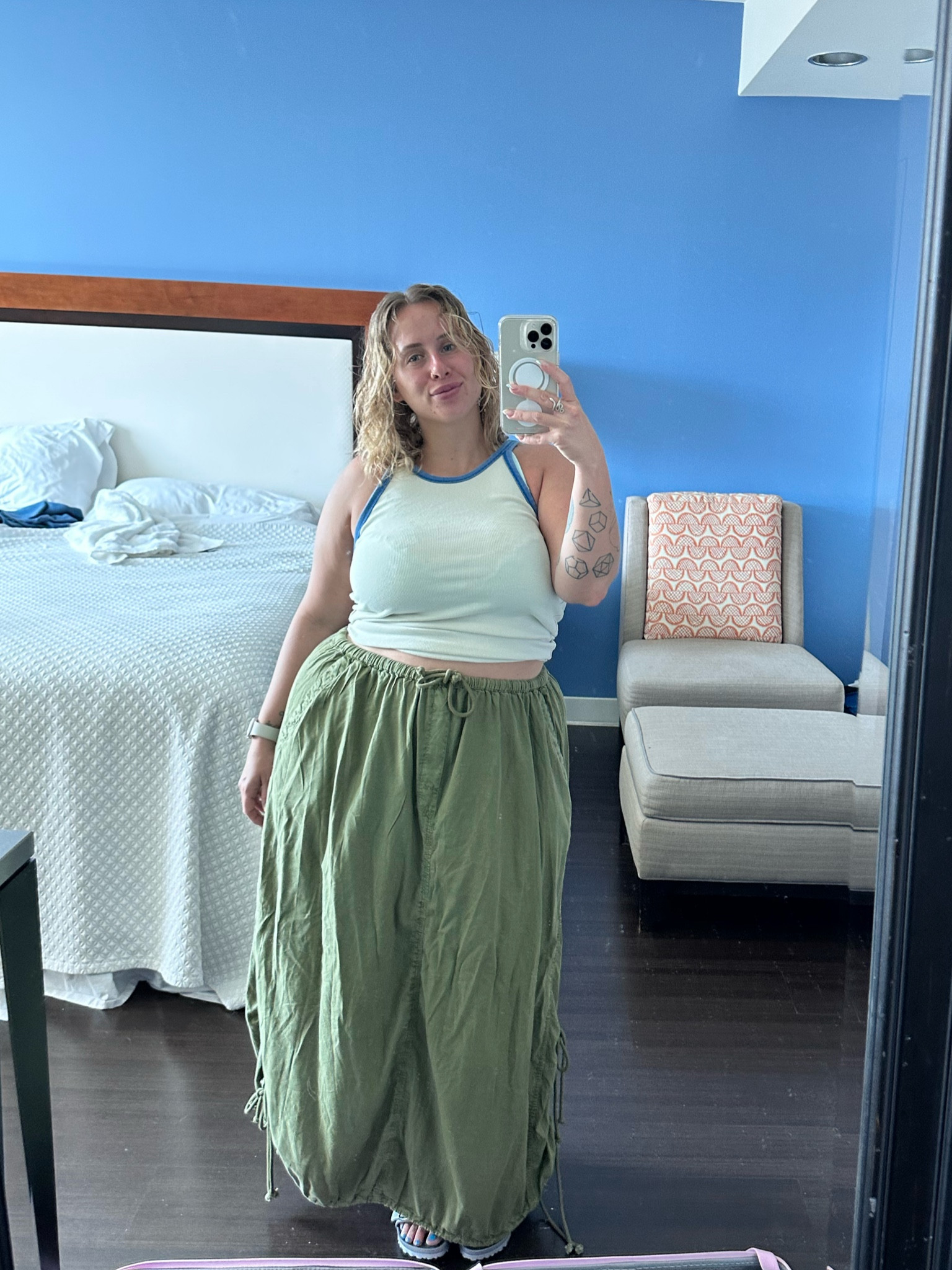 cute & comfy free people fit! i’m obsessed with this skirt (have it in white also). 

#LTKSeasonal #LTKunder100 #LTKcurves