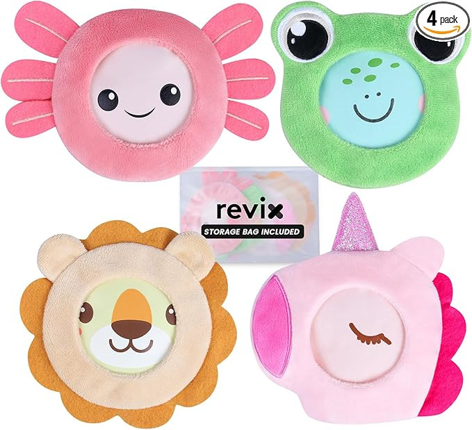 REVIX Kids Ice Packs - Reusable Gel Cold Packs for Toddlers and Babies, Soft Cloth Covers with 4 ... | Amazon (US)