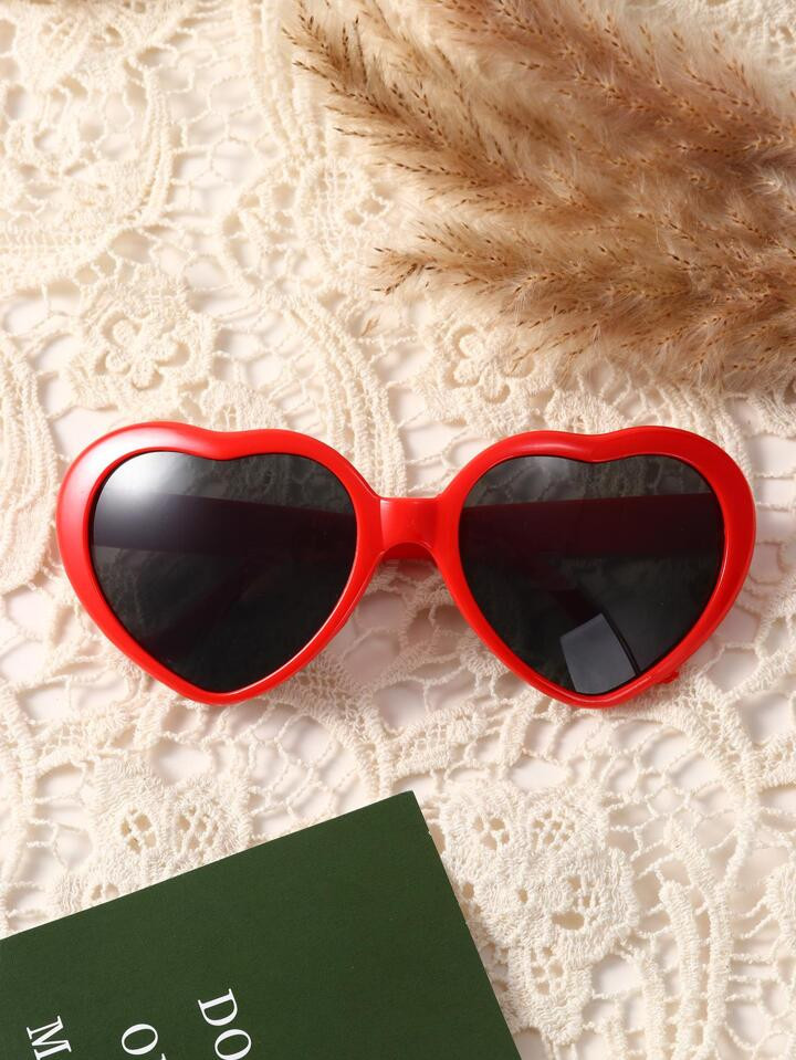 1pc Plastic Party Props-Glasses, Modern Heart Shaped Party Glasses For Photo Prop | SHEIN