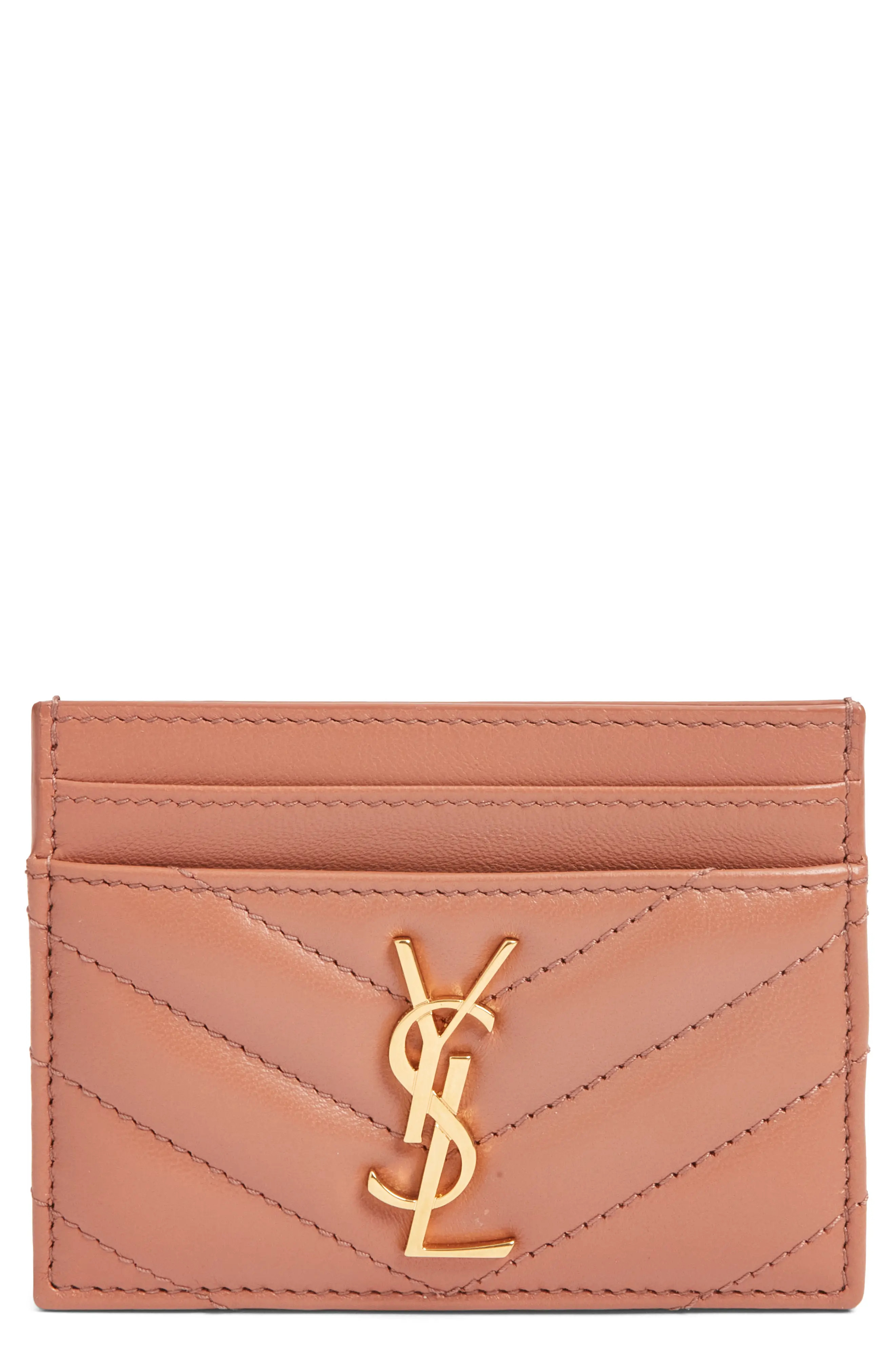 Cassandra Matelassé Leather Card Case (Women) | Nordstrom | Nordstrom