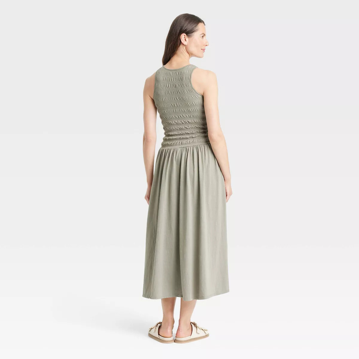 Women's Smocked Knit Maxi A-Line Dress - Universal Thread™ | Target