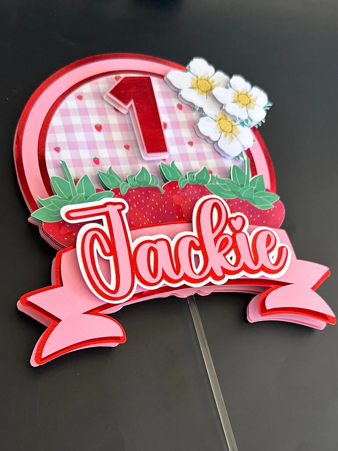 Berry First Birthday Cake Topper Berry First Birthday Decorations Strawberry Party Decor Strawber... | Etsy (US)