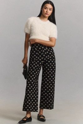 The Colette Cropped Wide-Leg Ponte Pants by Maeve | Anthropologie (US)