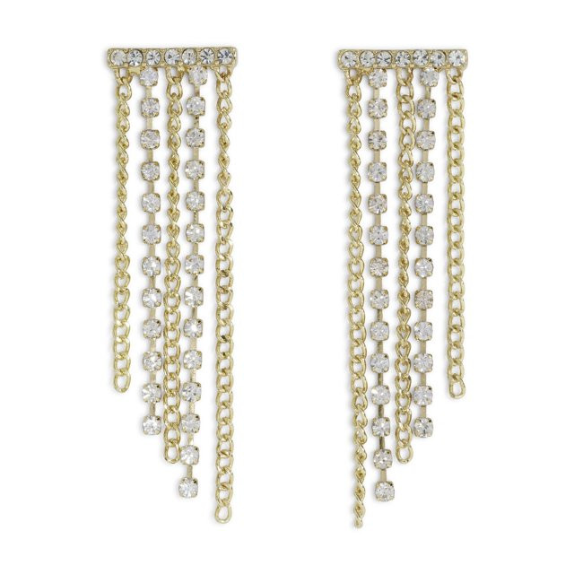 Madden NYC Women's Gold Tone Western Chain Fringe Earrings | Walmart (US)
