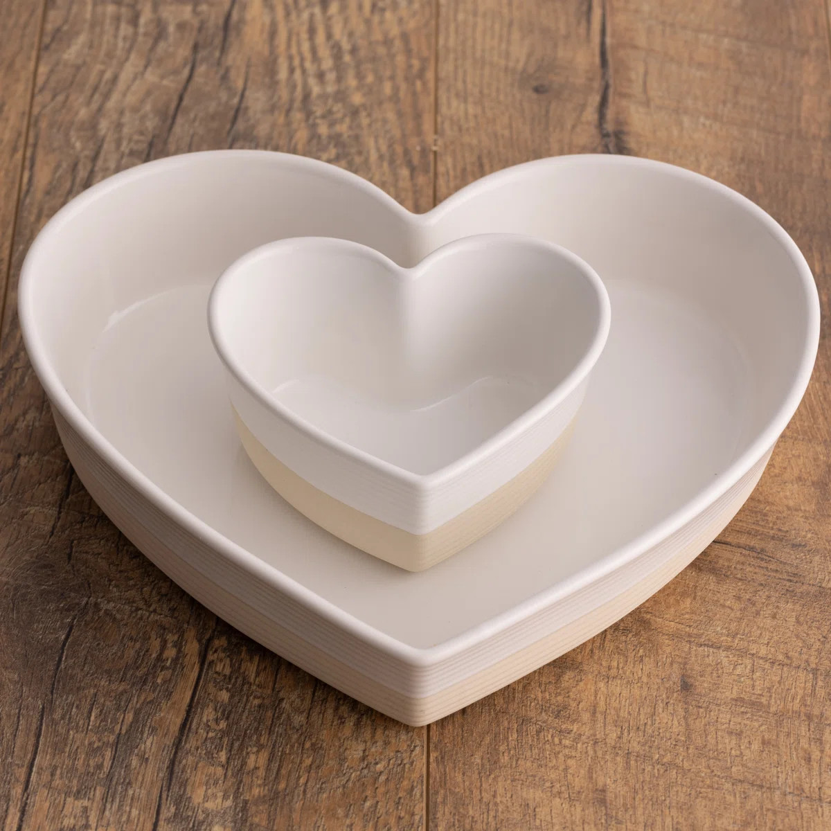 Rustic Charm-Heart Dishes-Set Of 2 | Wayfair North America