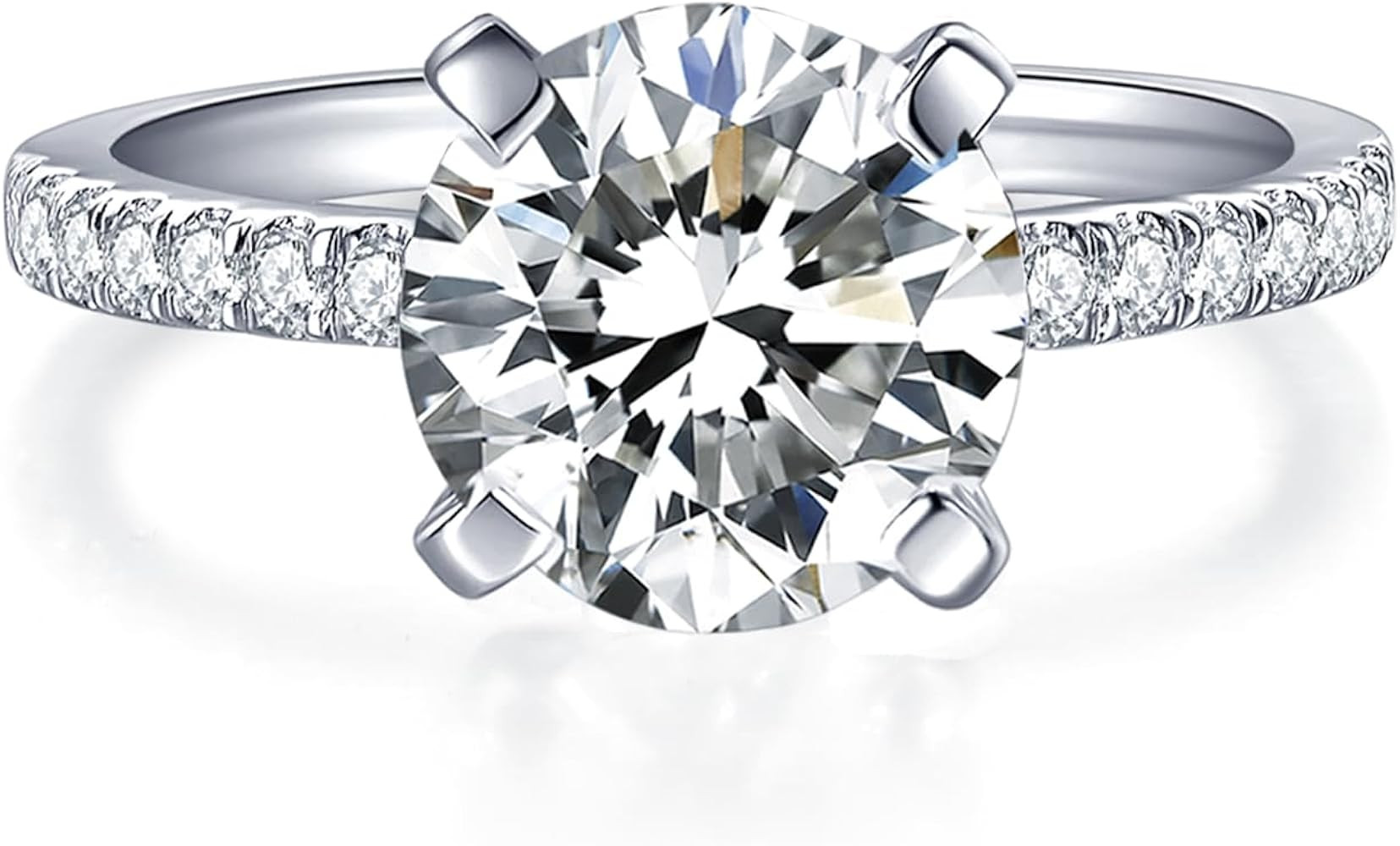 IMOLOVE Moissanite Engagement Ring D Color VVS1 Clarity Moissanite Engagement Rings for Women Wed... | Amazon (US)