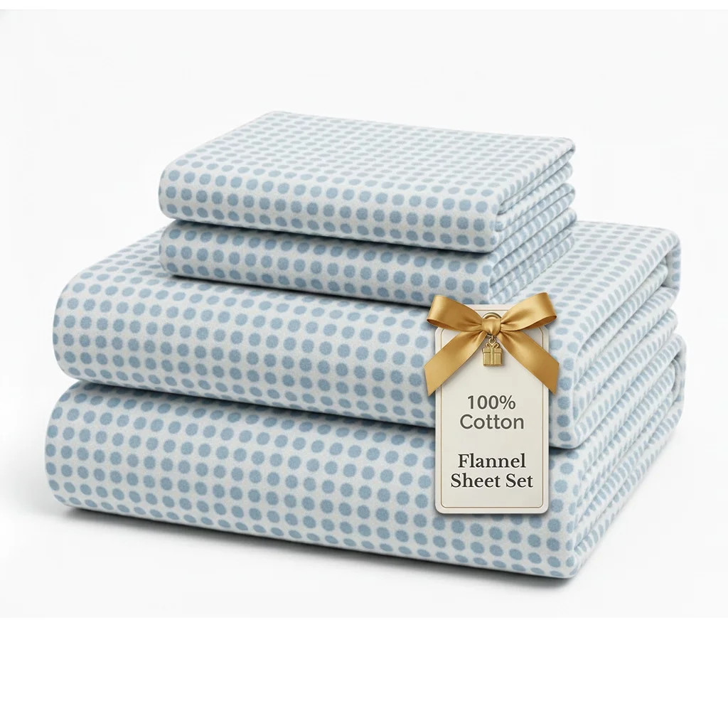 Casa Platino 100% Cotton Flannel Bed Sheet Set, 4 Piece Deep Pocket Sheets, California King Size,... | Walmart (US)