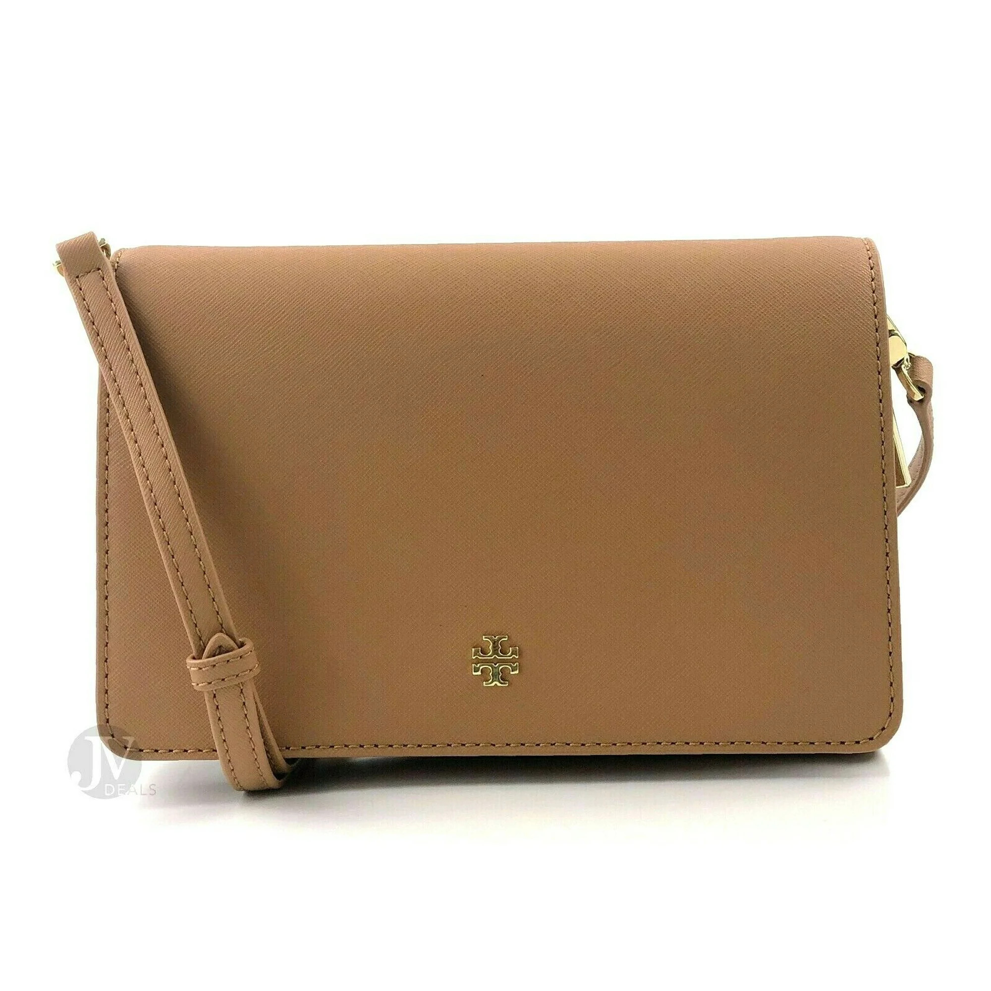 Tory Burch (58440) Saffiano Leather Emerson Combo Crossbody Hand Bags Purse [Cardamom] | Walmart (US)