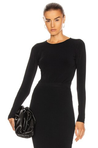 WARDROBE.NYC Bodysuit in Black - Black. Size L (also in XL). | FWRD 