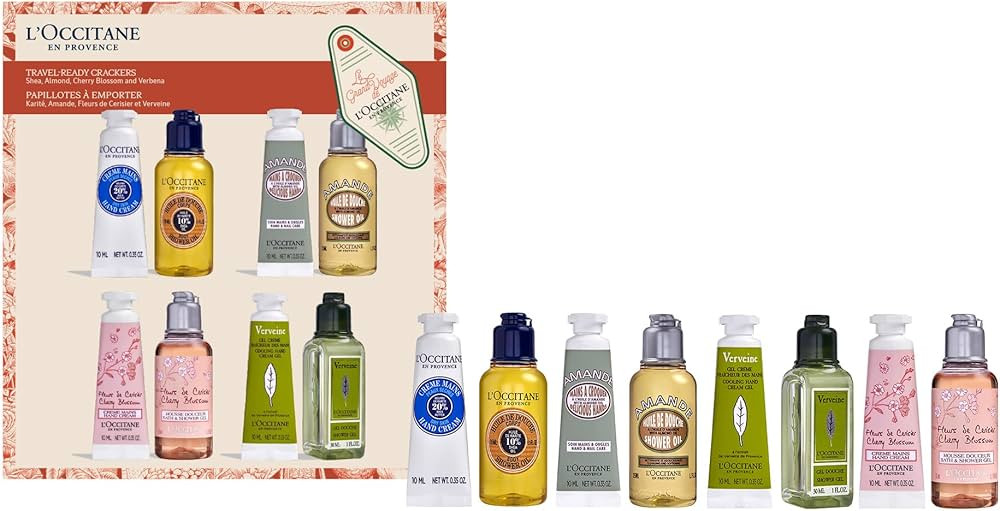 L'OCCITANE Travel-Ready Crackers Holiday Gift Set: Nourish Hands & Body with Our Most Loved Scent... | Amazon (US)