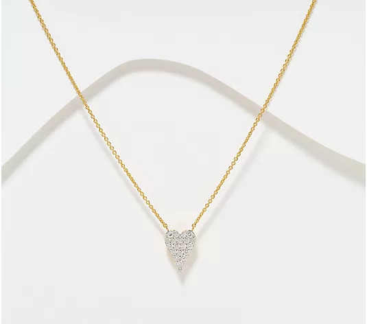 JEN by Jennifer Miller Lab Grown Diamond 0.50ct Heart Necklace - QVC.com | QVC
