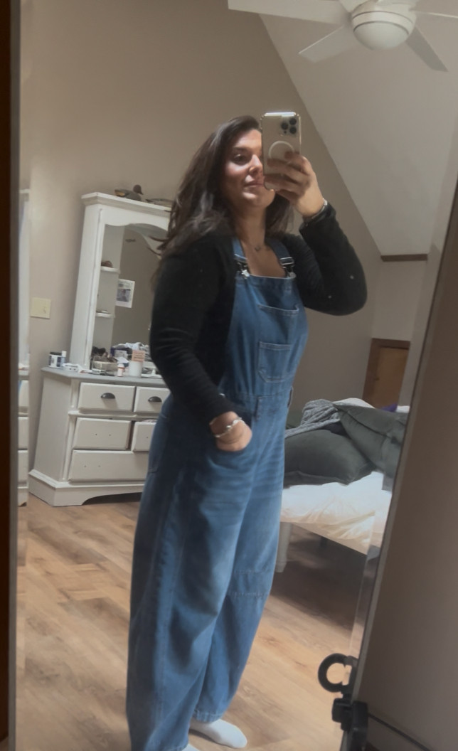 Bible Study Fit | Church Fit | Outfit Check | OOTD 

I've been obsessed with these Amazon barrel overalls for the past year now and this Aerie undershirt is chef's kiss!! It's SO soft and cozy! 

Both are linked!  

 #LTKdayinmylife #LTKgrwm #LTKootd