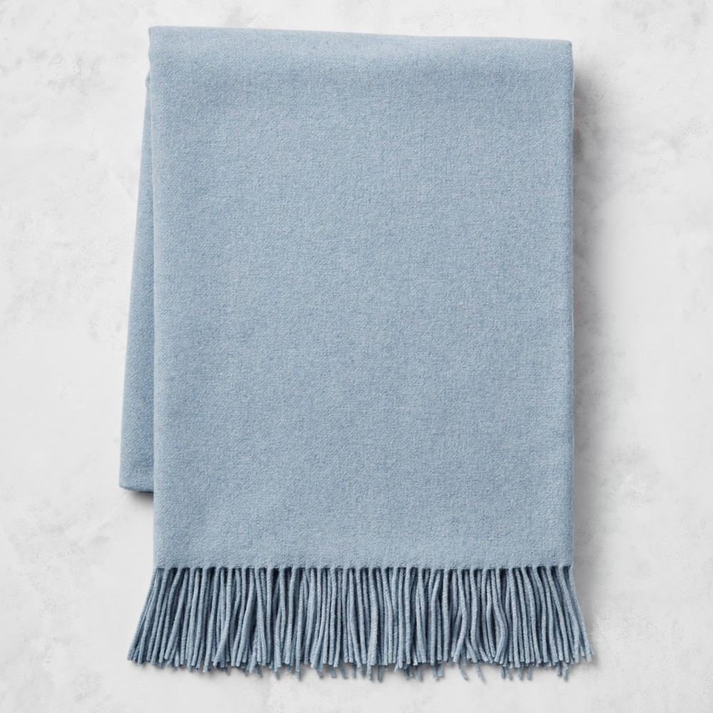 European Solid Cashmere Throw | Williams-Sonoma