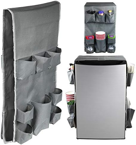 Classic Design – Dorm and office Double Over the Fridge Caddy Organizer, 11 Pocket Storage and ... | Amazon (US)