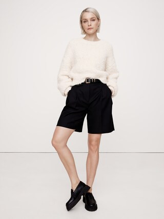 Alpaca-Wool Bouclé Sweater | Banana Republic (CA)