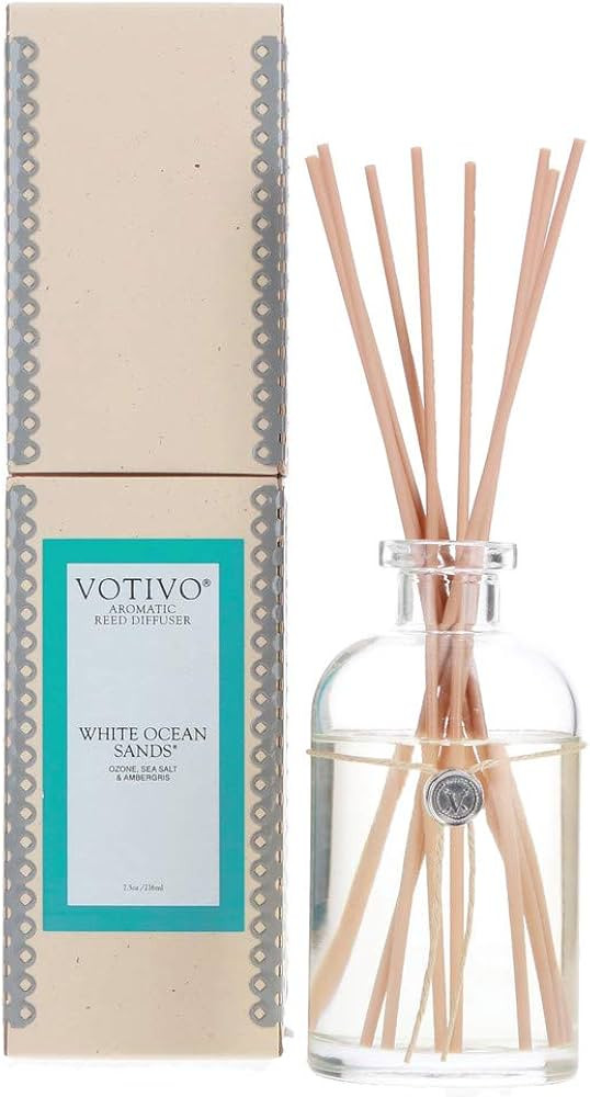 Votivo Reed Diffuser Flameless Home Décor Air Freshener-White Ocean Sands | Amazon (US)